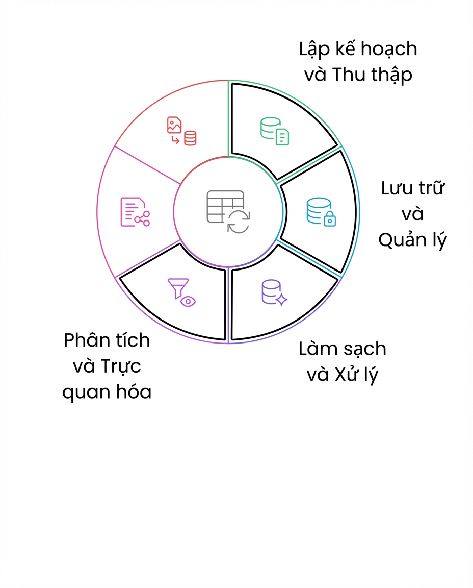 vòng đời dữ liệu phân tích và trực quan hóa