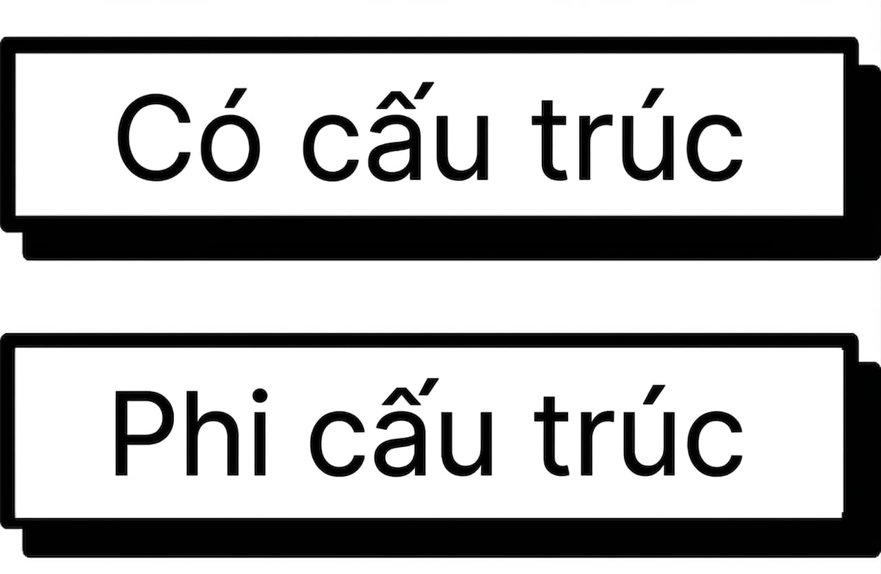 Dữ liệu phi cấu trúc hoặc có cấu trúc