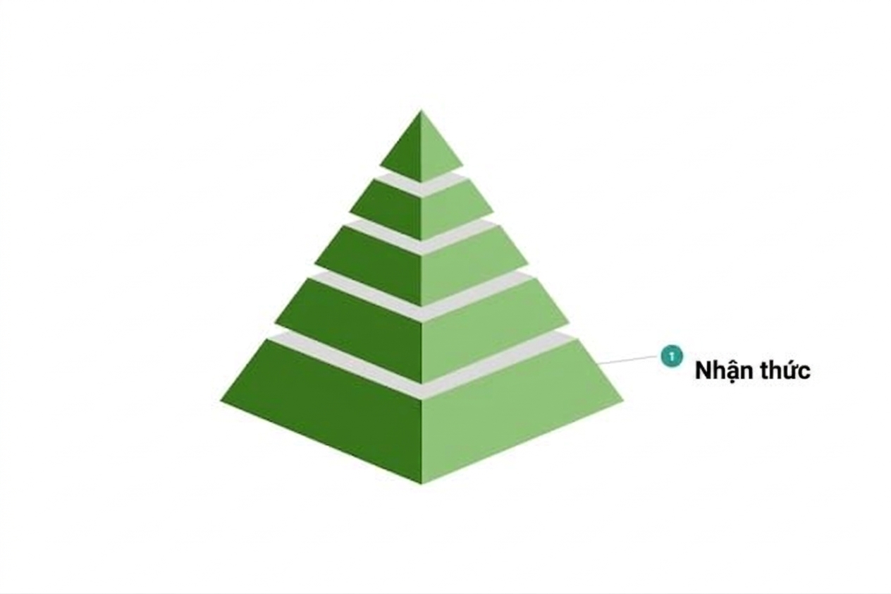 Cấp độ đầu tiên của mô hình trưởng thành văn hóa dữ liệu mẫu.