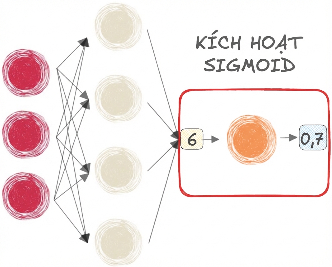 Mạng nơ-ron với hàm sigmoid