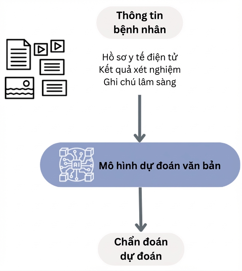 Quy trình mô hình dự đoán văn bản cho chẩn đoán sức khỏe