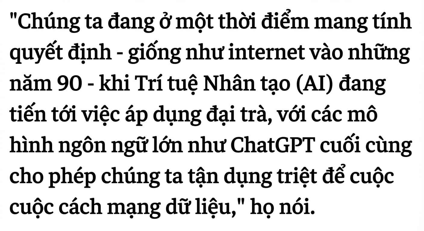 Tiêu đề báo nêu bật bước ngoặt của LLM.