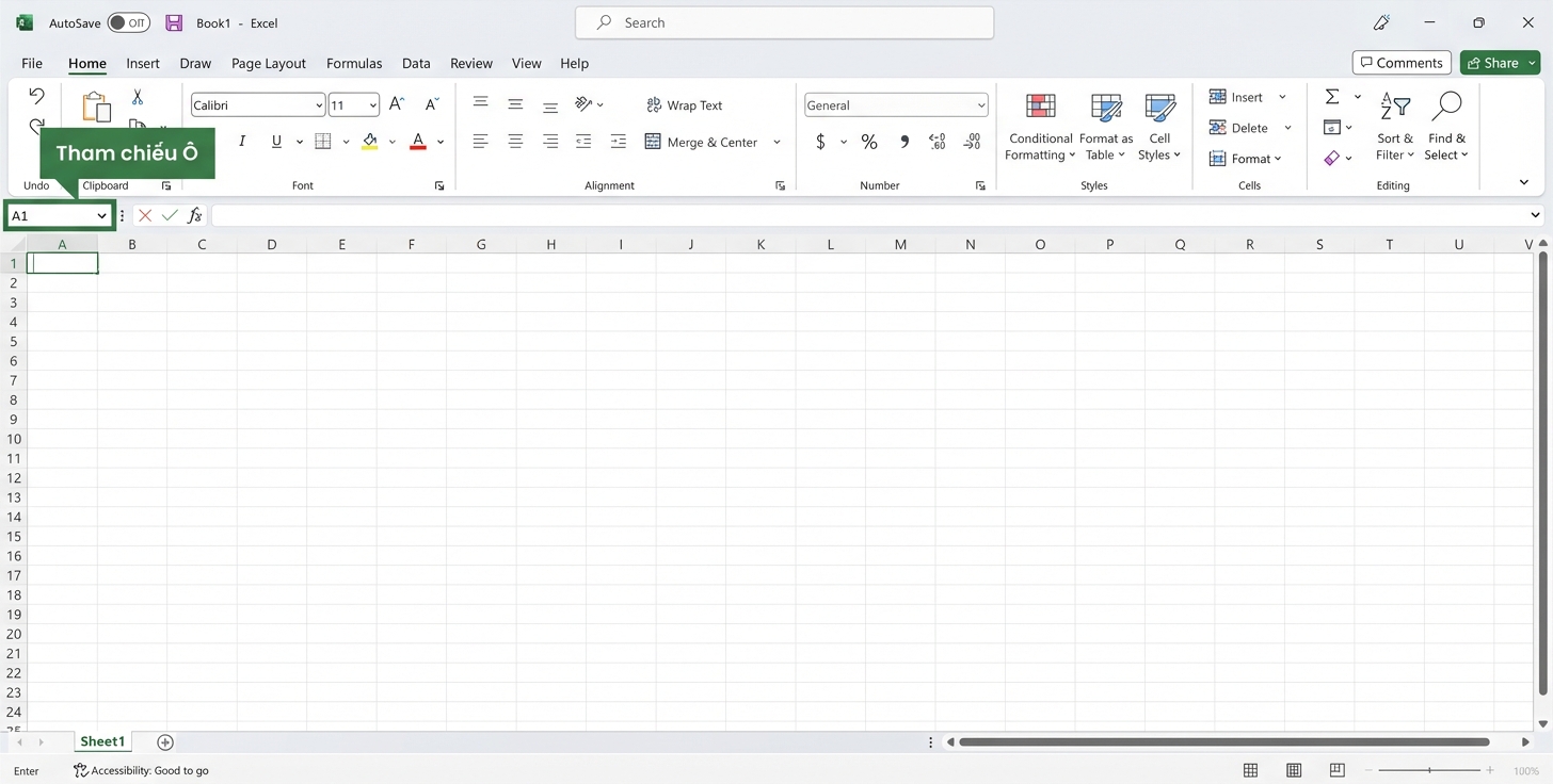 Tệp Excel làm nổi bật tham chiếu ô