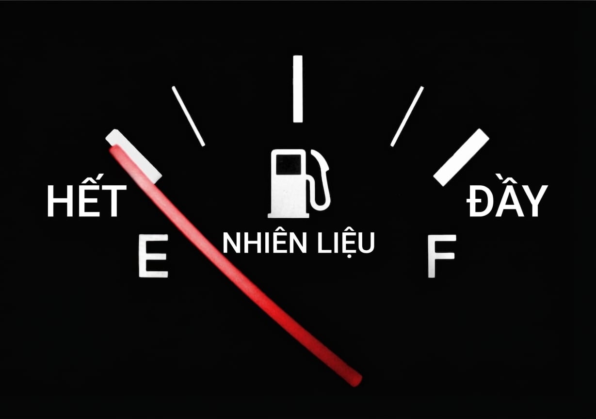 Đồng hồ nhiên liệu chỉ mức rỗng