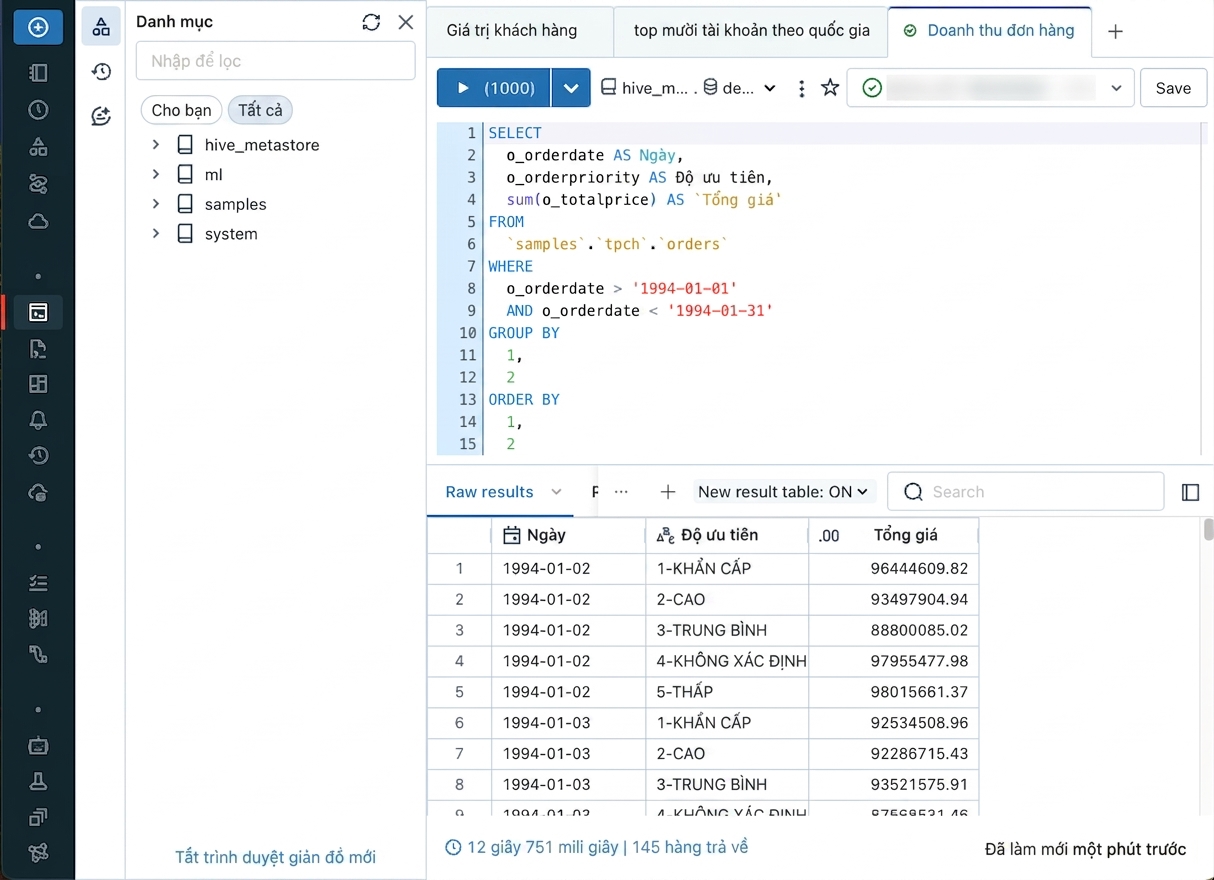 Trình soạn thảo SQL
