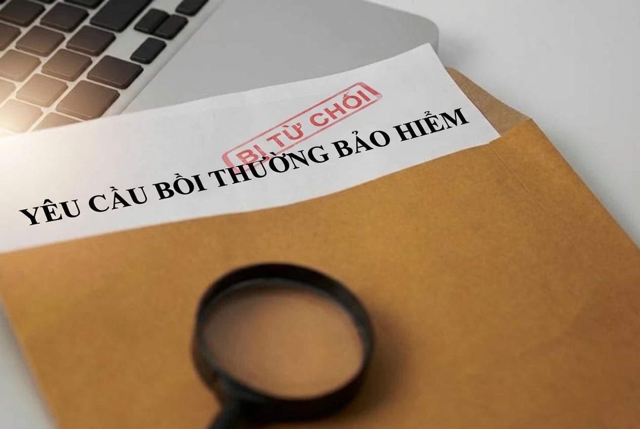 Ảnh về việc yêu cầu bồi thường bảo hiểm bị từ chối.