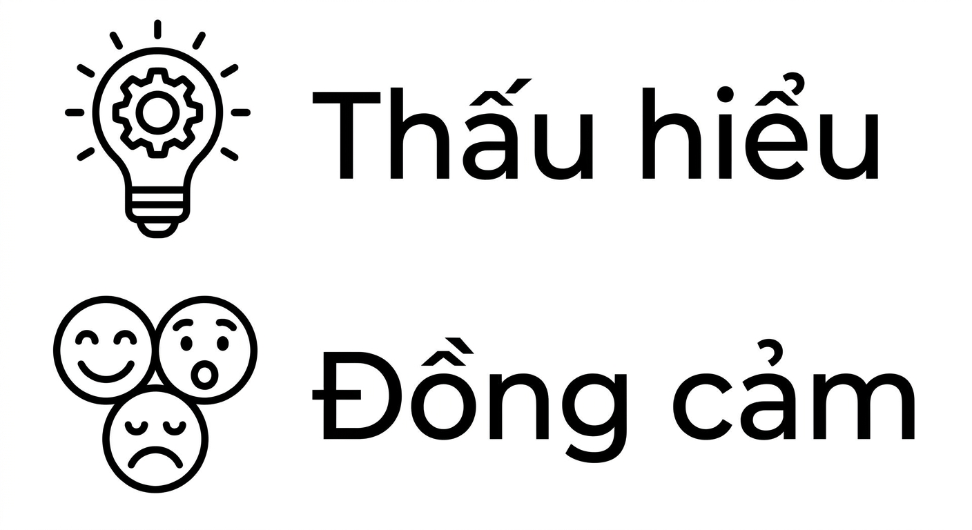 Hiểu biết. Đồng cảm.