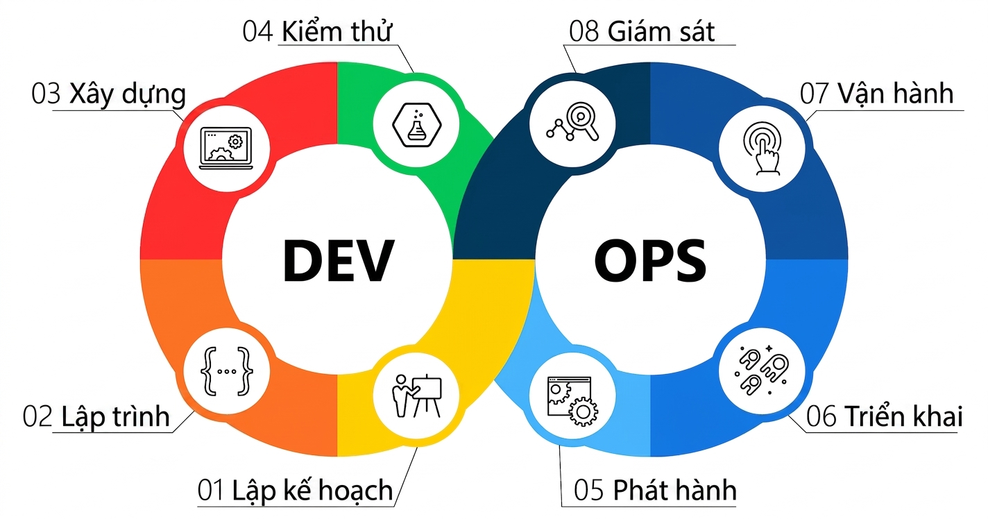 Vòng đời DevOps.