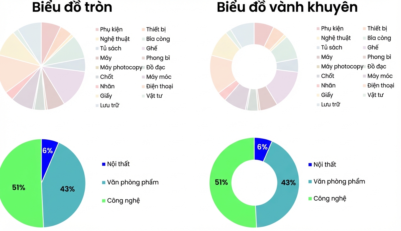 Biểu đồ tròn làm sai