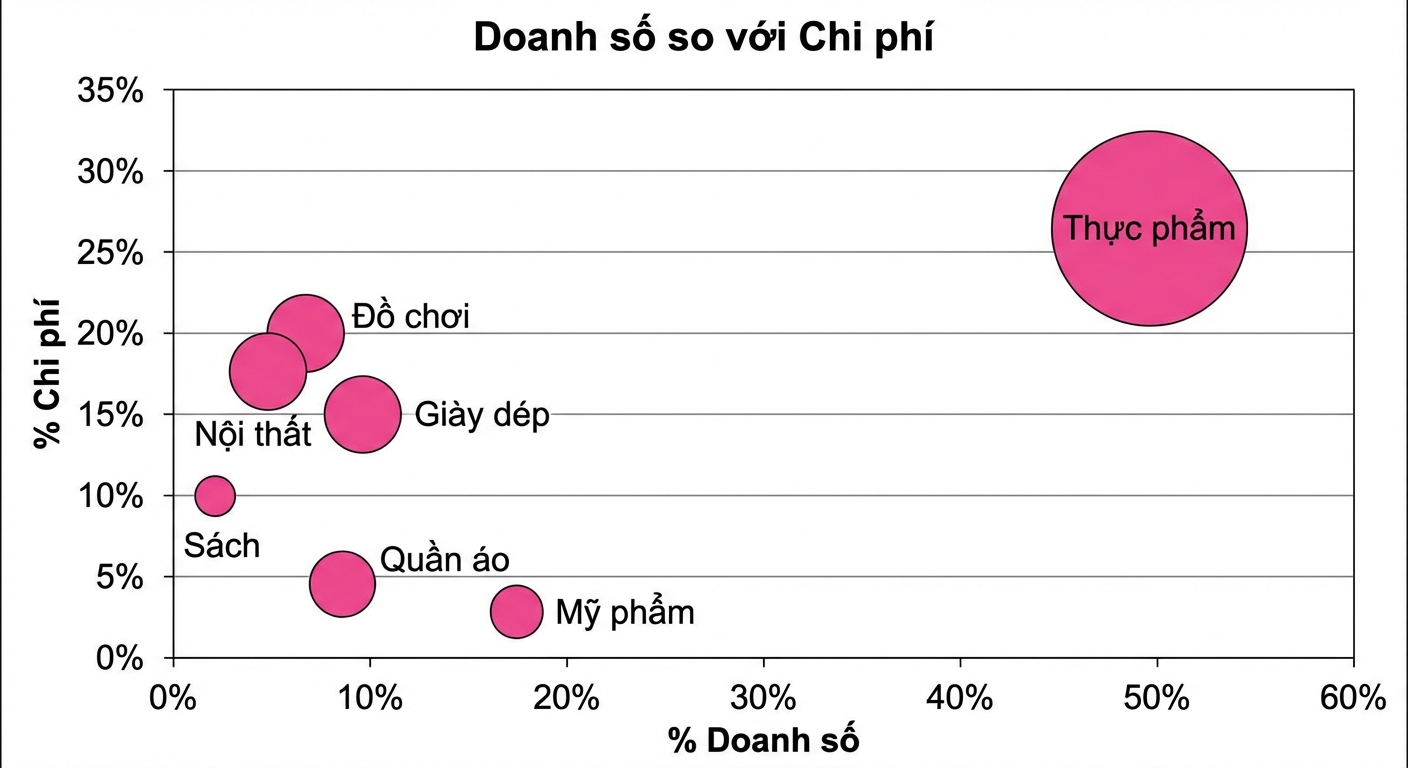 Ví dụ về biểu đồ phân tán