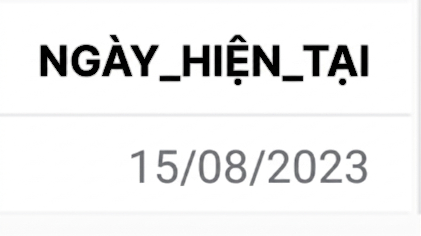 Kết quả ngày hiện tại