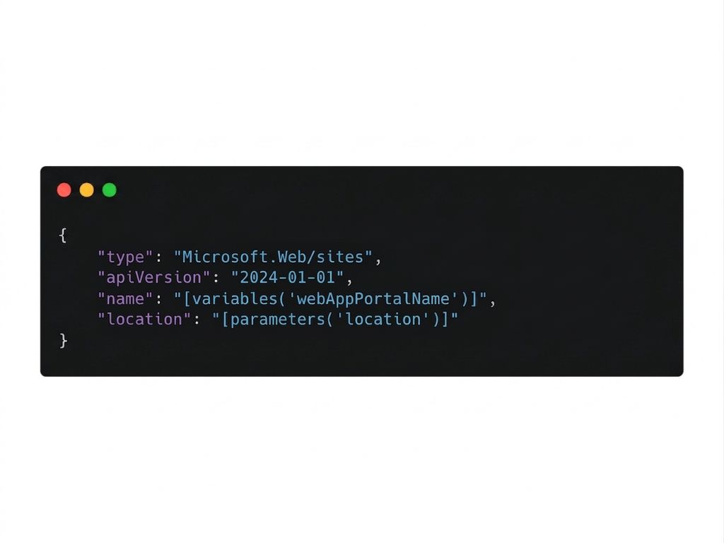 Ví dụ định dạng JSON với bốn thuộc tính