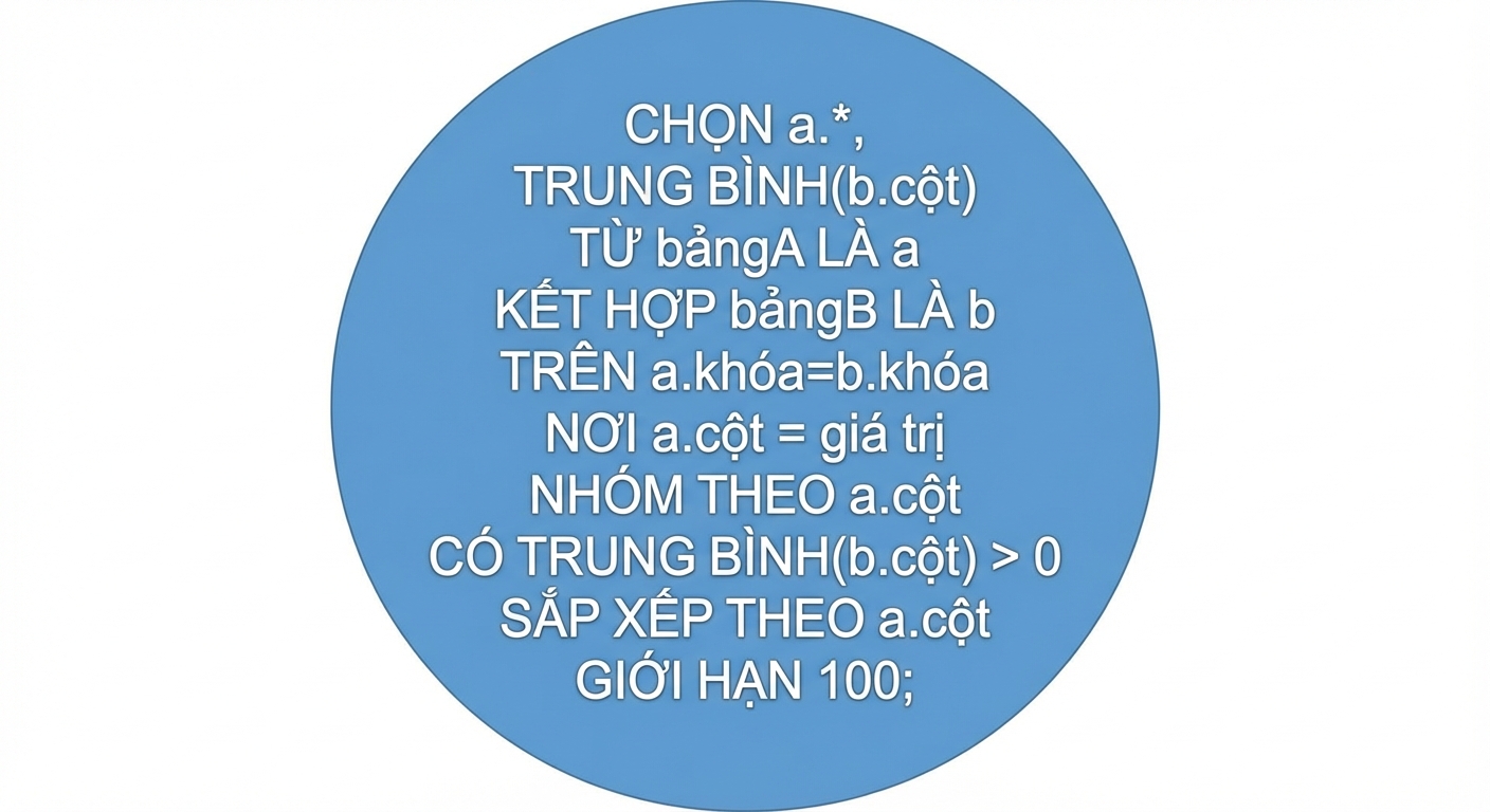 Thứ tự thực thi truy vấn, truy vấn đầy đủ