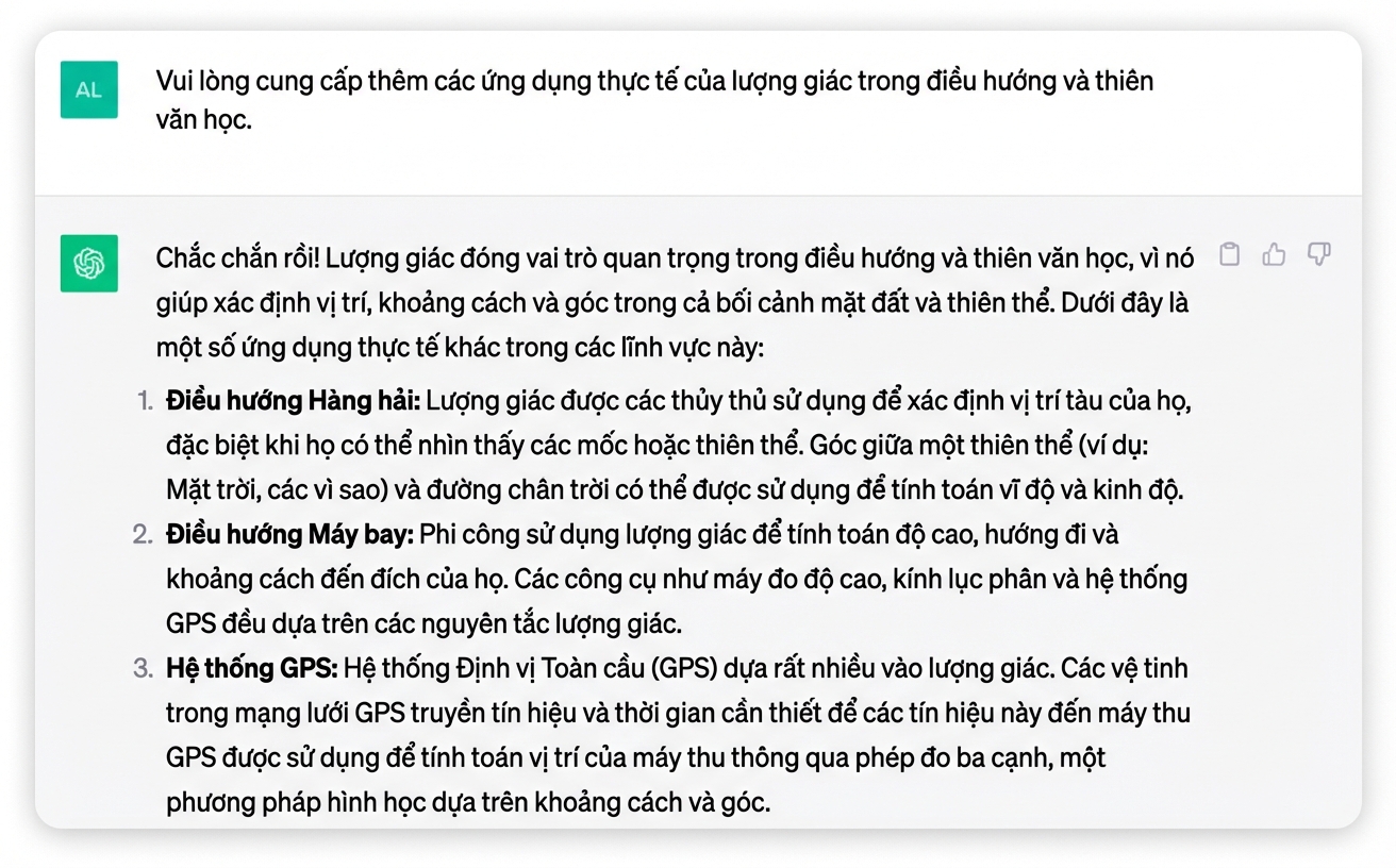 Hình ảnh chụp màn hình của phản hồi chi tiết do CHatGPT tạo ra