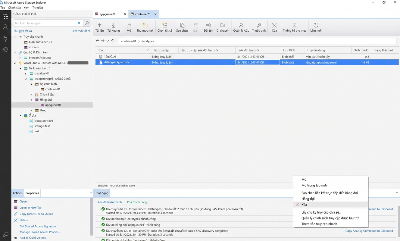 Azure Storage Explorer
