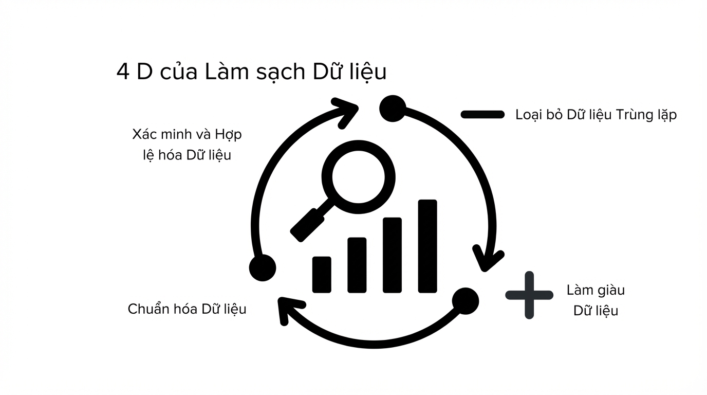 bánh xe minh họa quy trình làm sạch