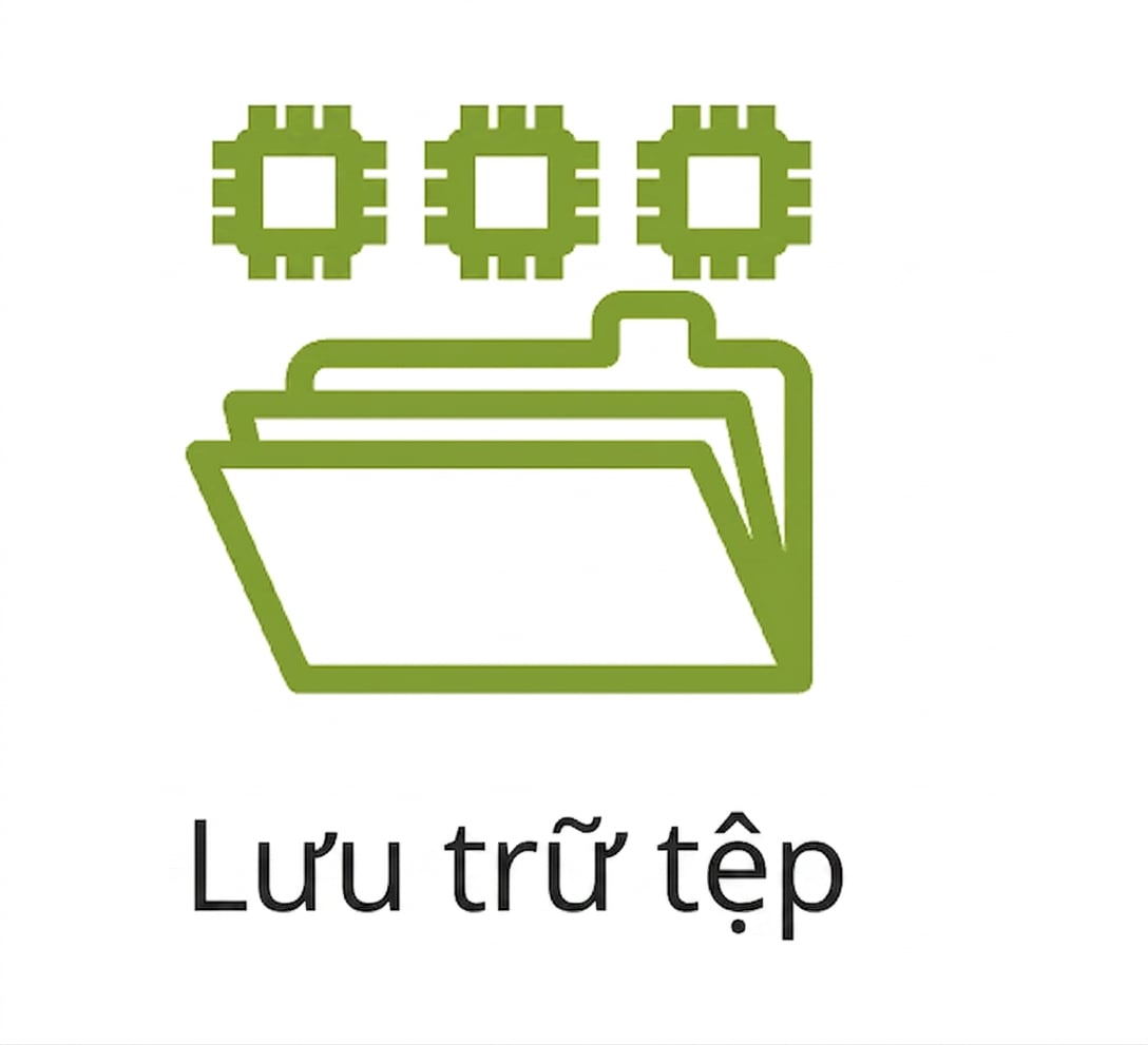 Biểu tượng lưu trữ tệp.