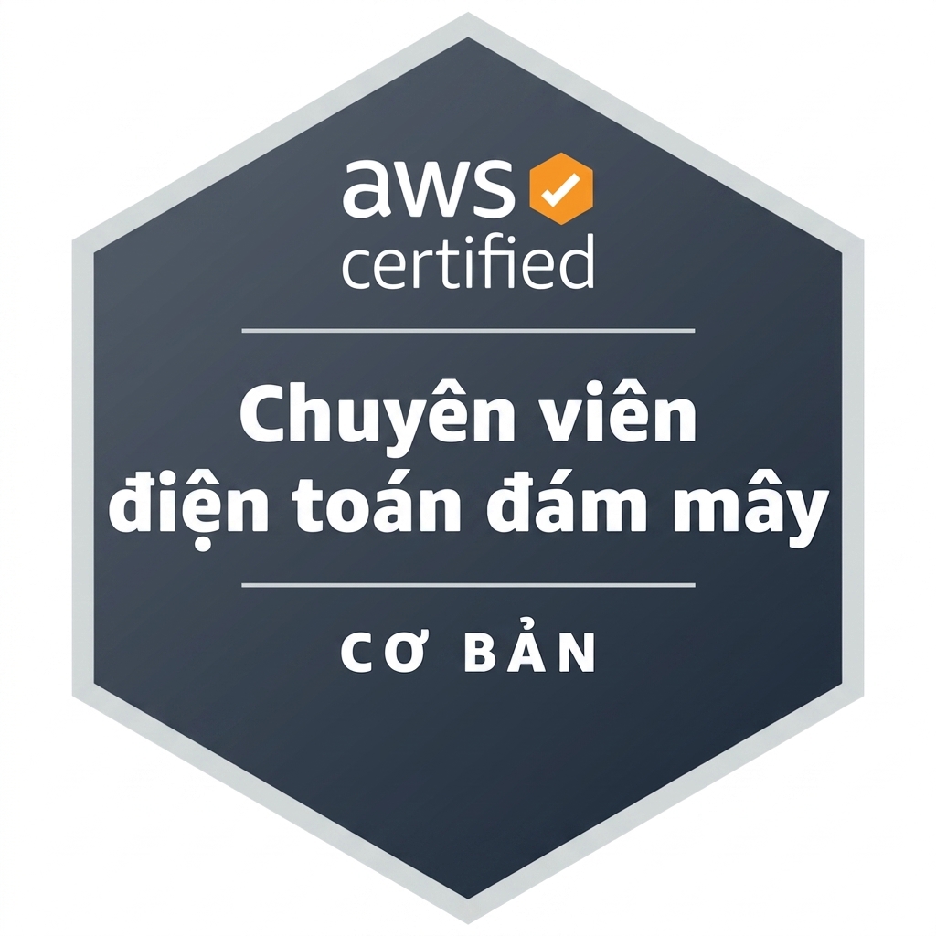 Huy hiệu chứng chỉ AWS Cloud Practitioner