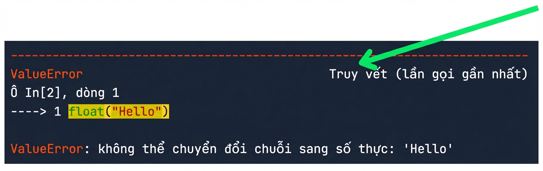 Thông báo traceback
