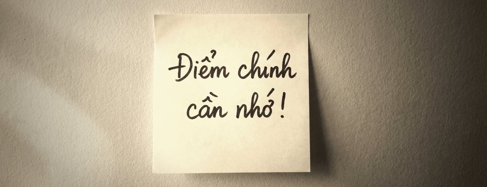 Một tờ giấy nhớ với chữ takeaways