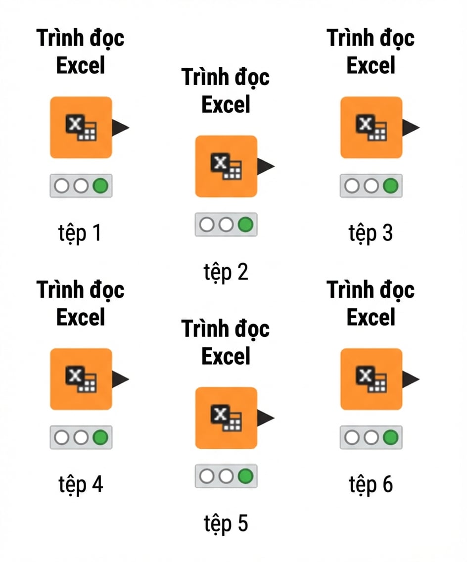 Nhiều nút Excel Reader