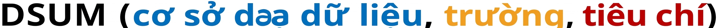 Cú pháp DSUM