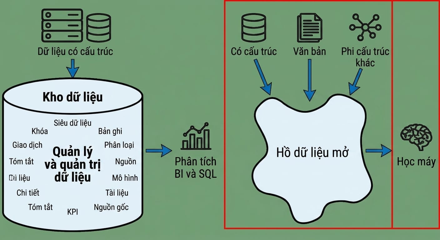 Kiến trúc Data Lake được chọn