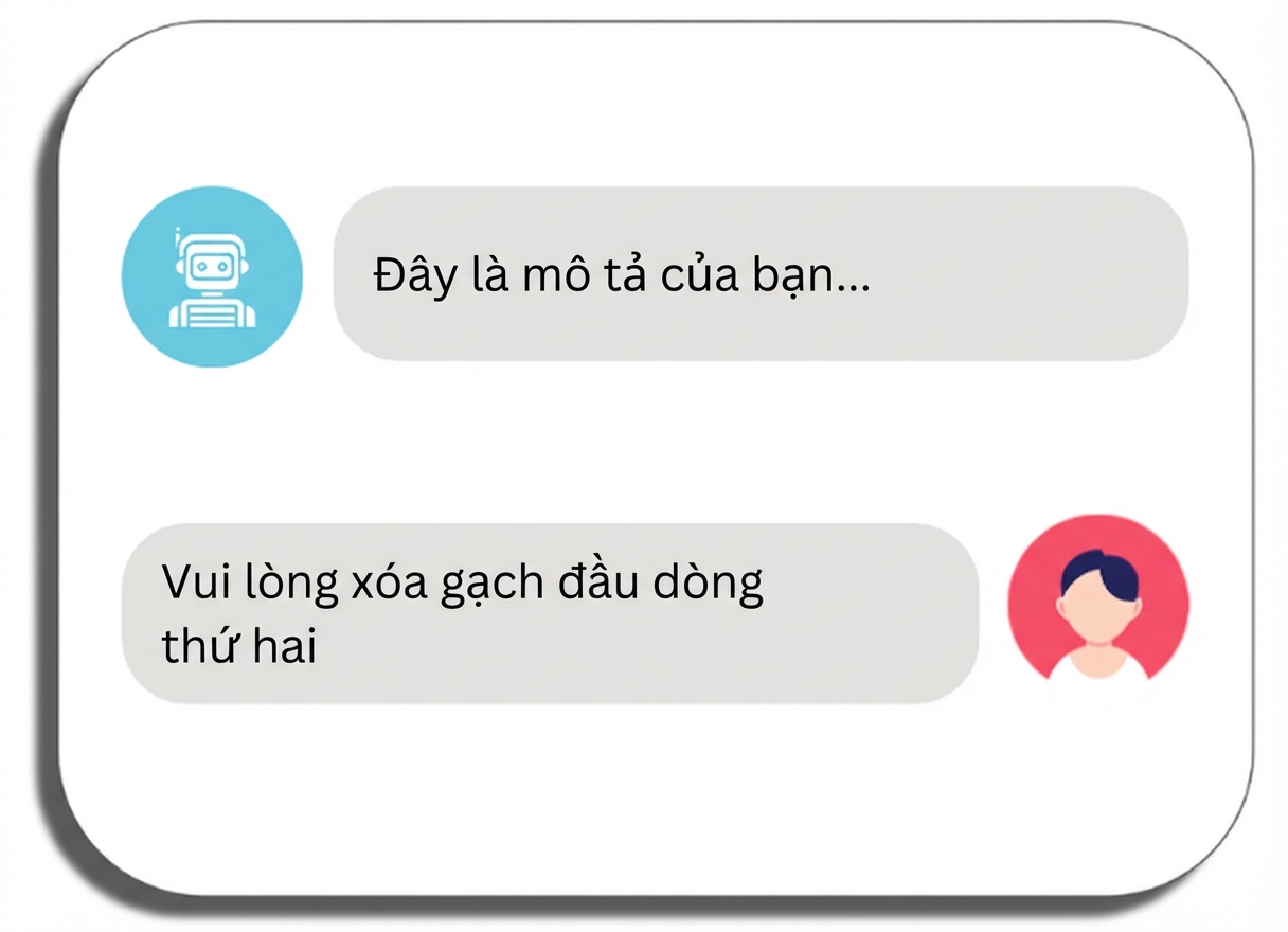 Yêu cầu công cụ lặp lại với chỉnh sửa thêm