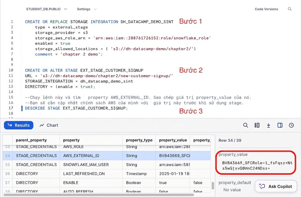 Ảnh các truy vấn script SQL
