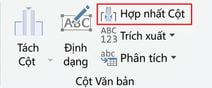 Ảnh chụp Power Query hiển thị phép biến đổi Merge Columns