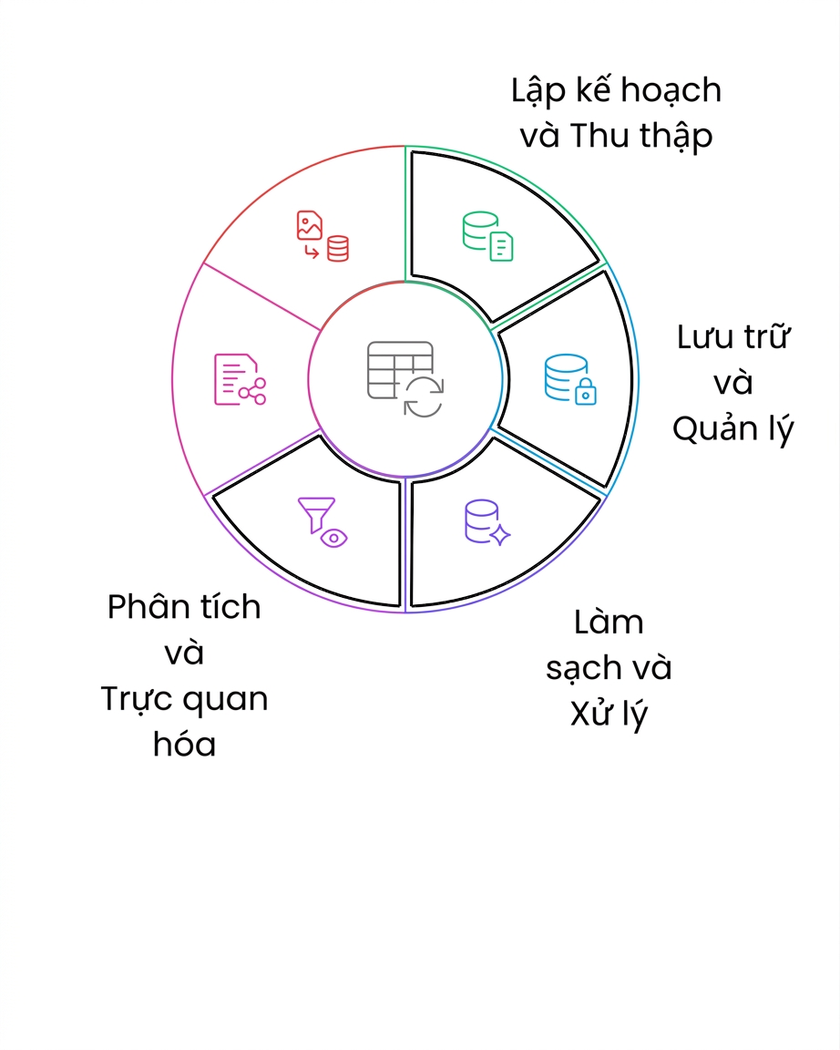vòng đời dữ liệu phân tích và trực quan hóa
