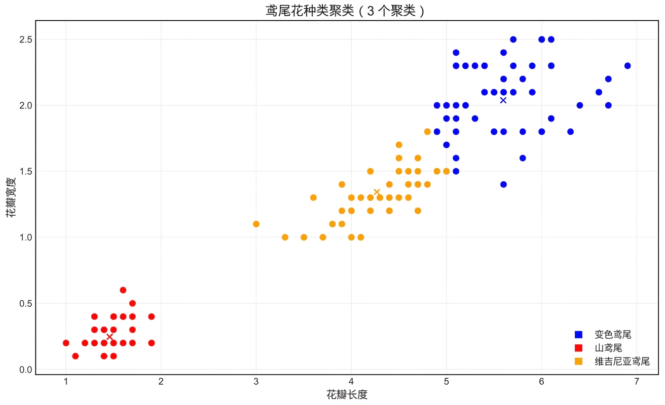 带图例的鸢尾花聚类