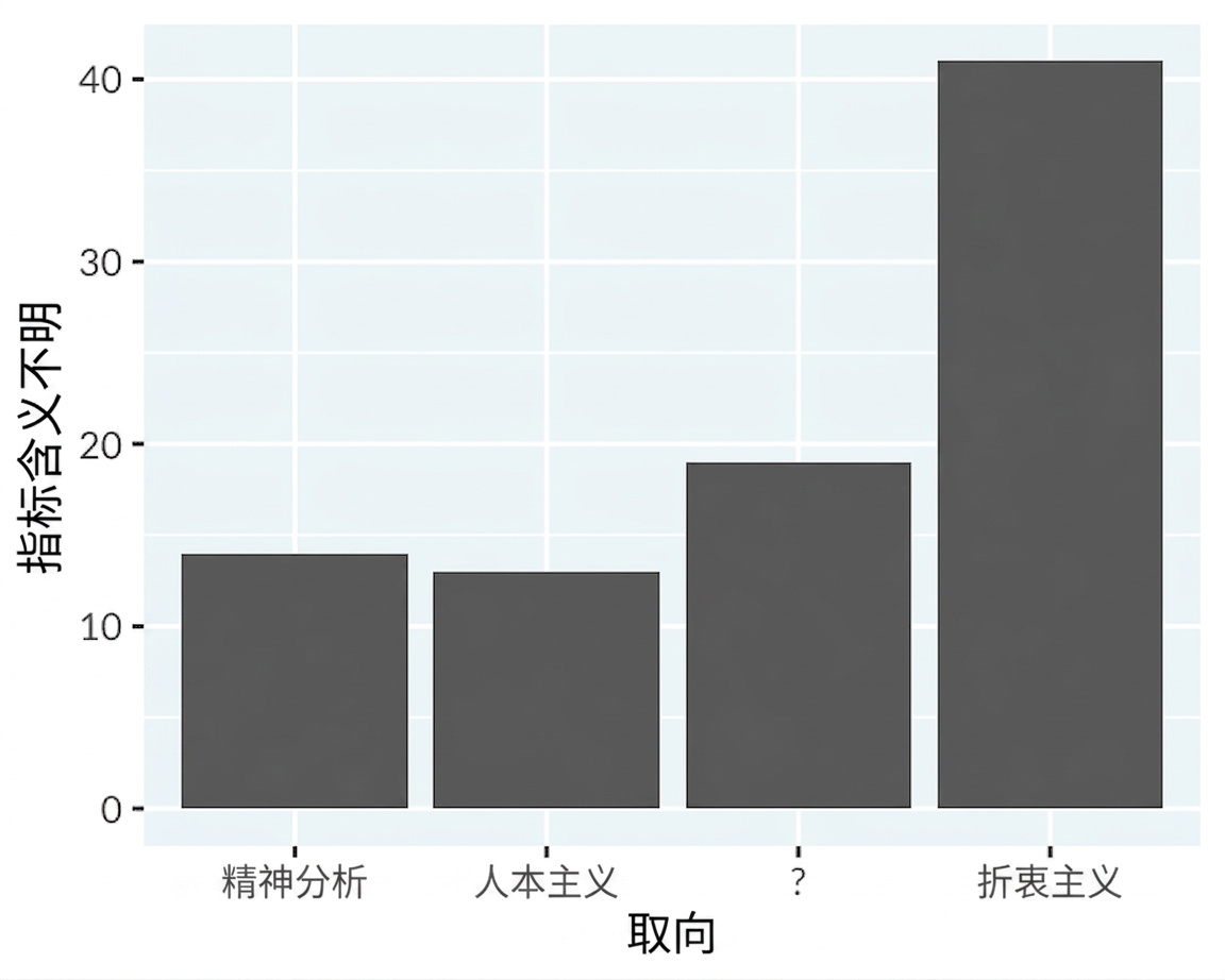 无图表垃圾的理论取向柱状图