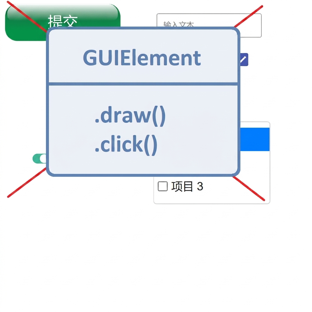 不要使用各种图形界面元素