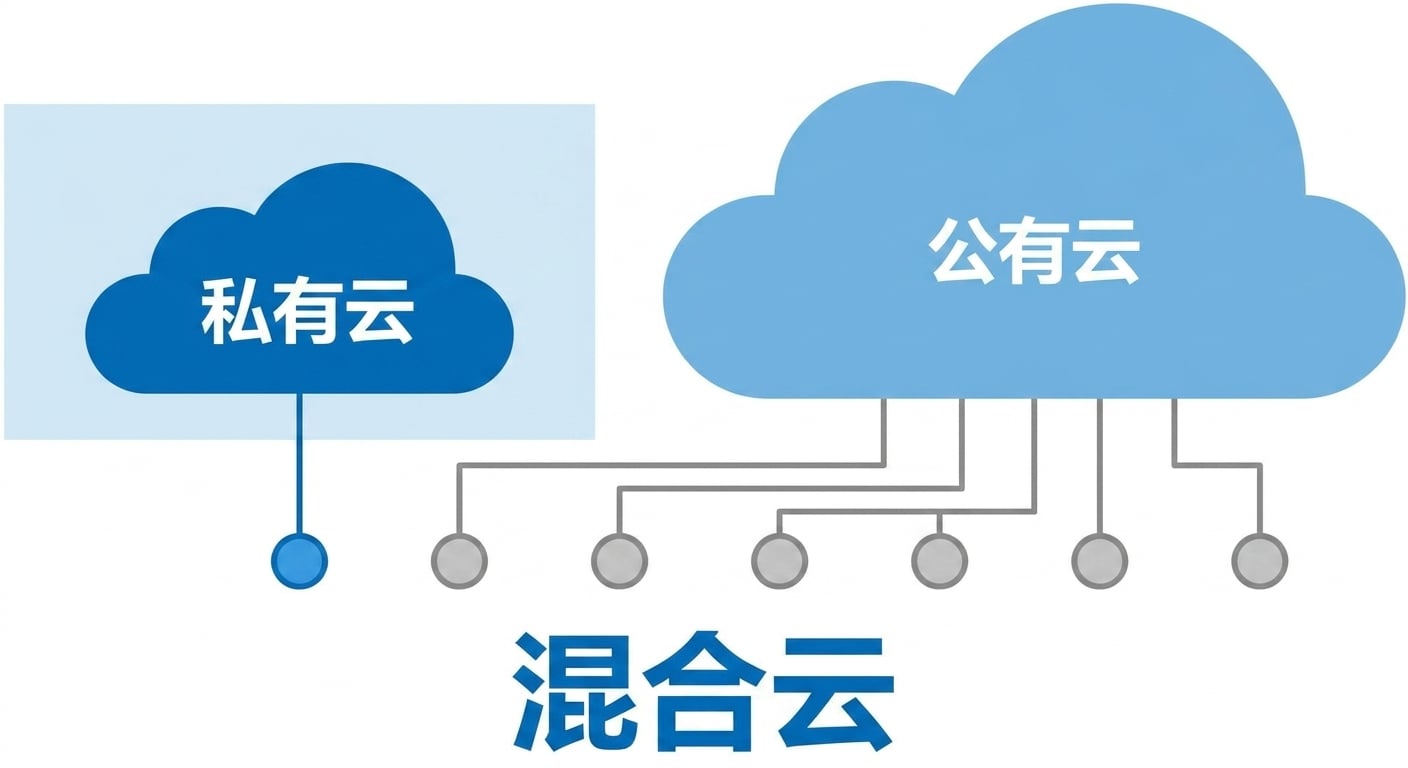 混合云图标