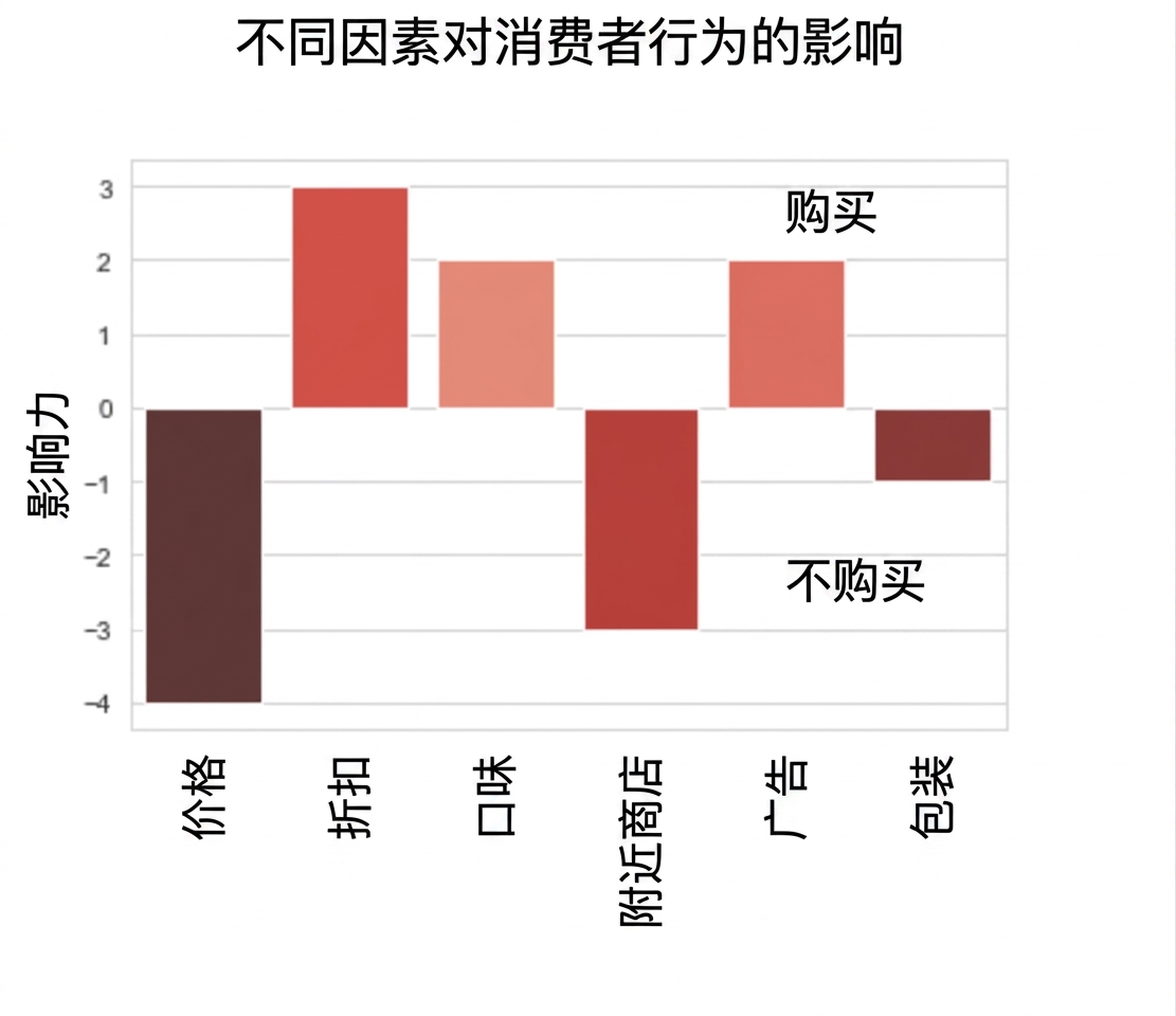 柱状图显示部分变量的负/正重要性