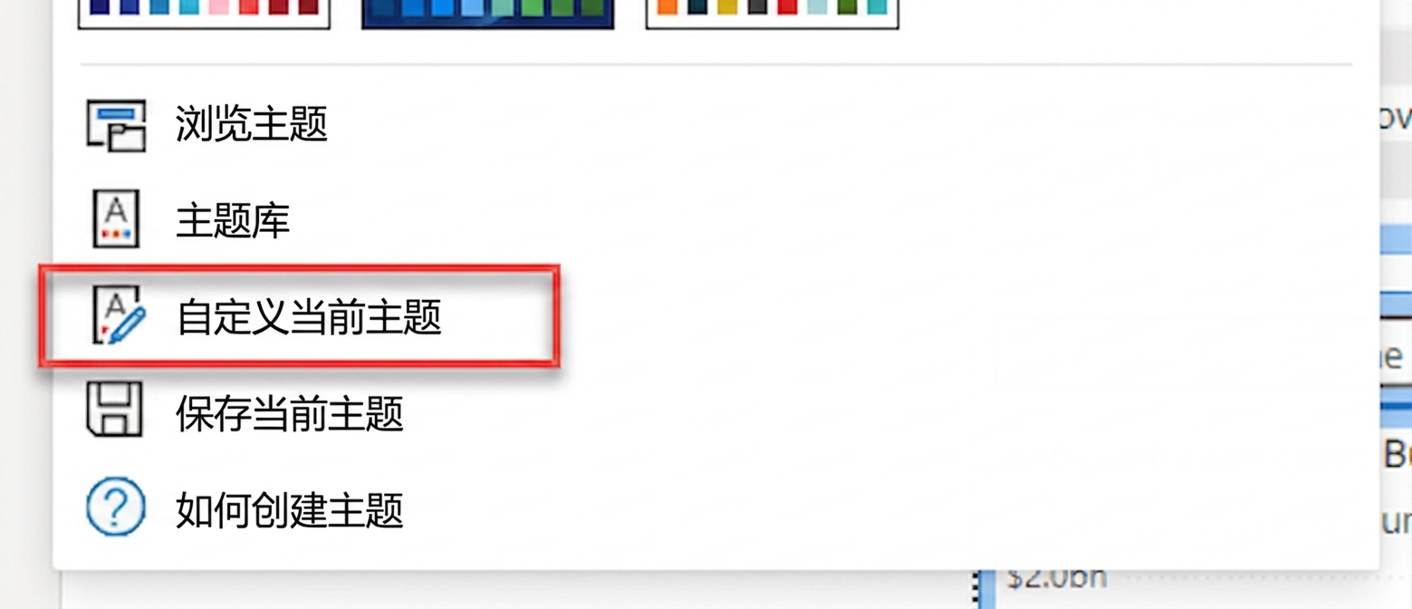 自定义当前主题。