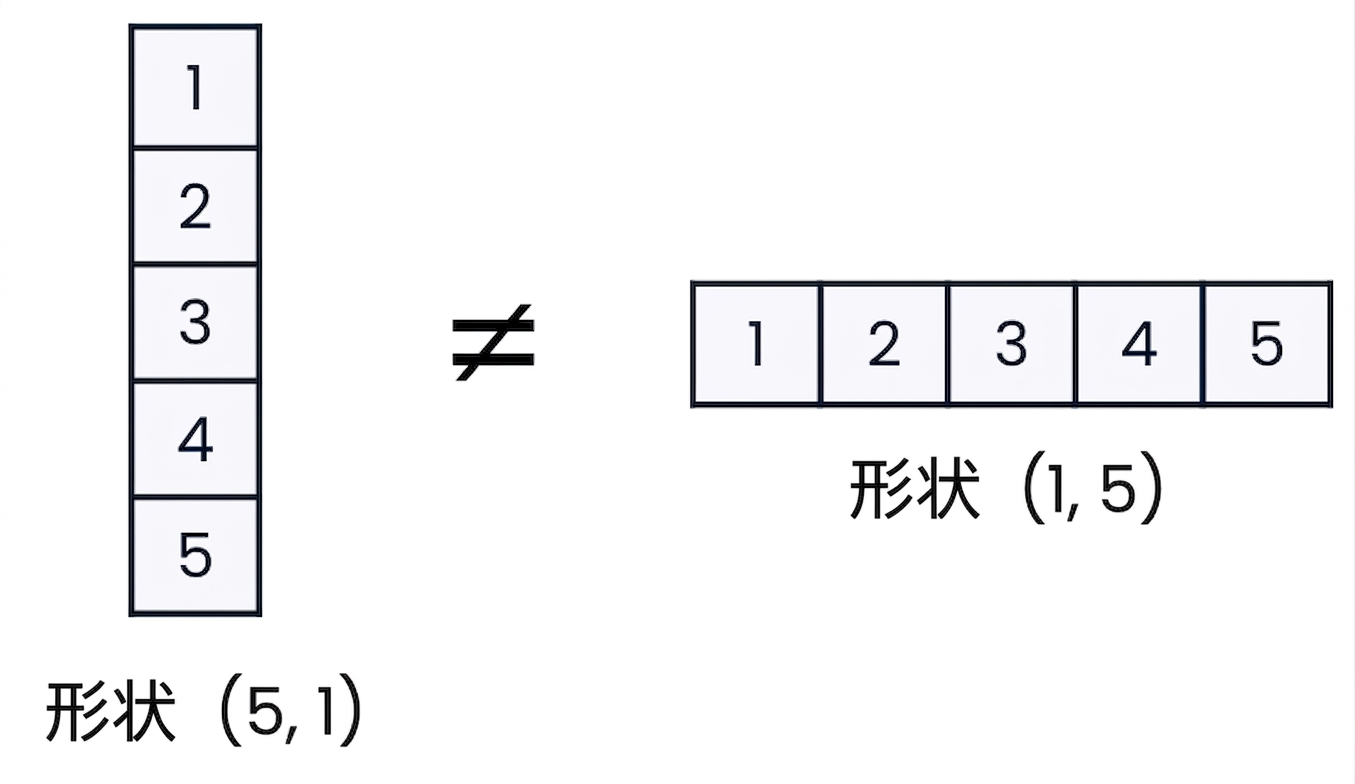 图示:在 NumPy 中,二维数组可为垂直或水平
