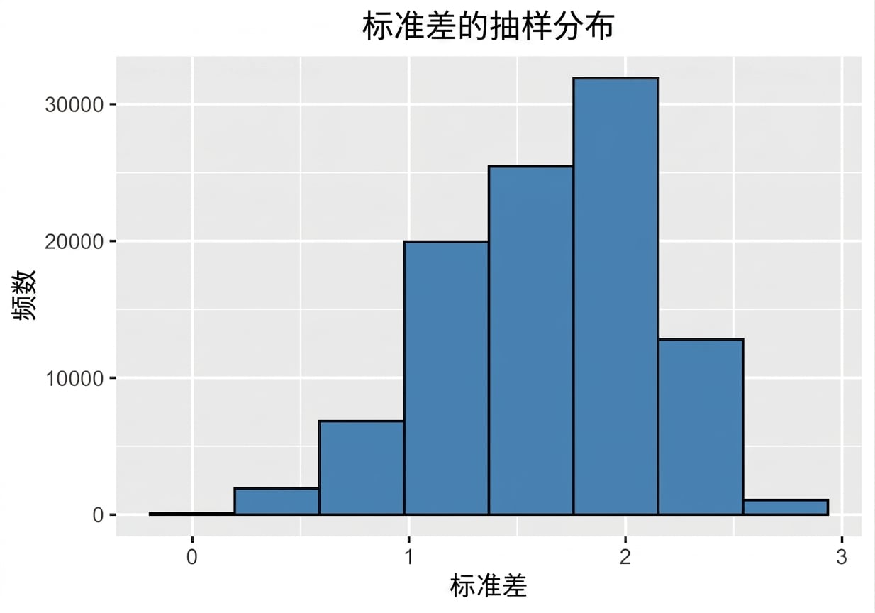 十万个样本标准差的直方图.png