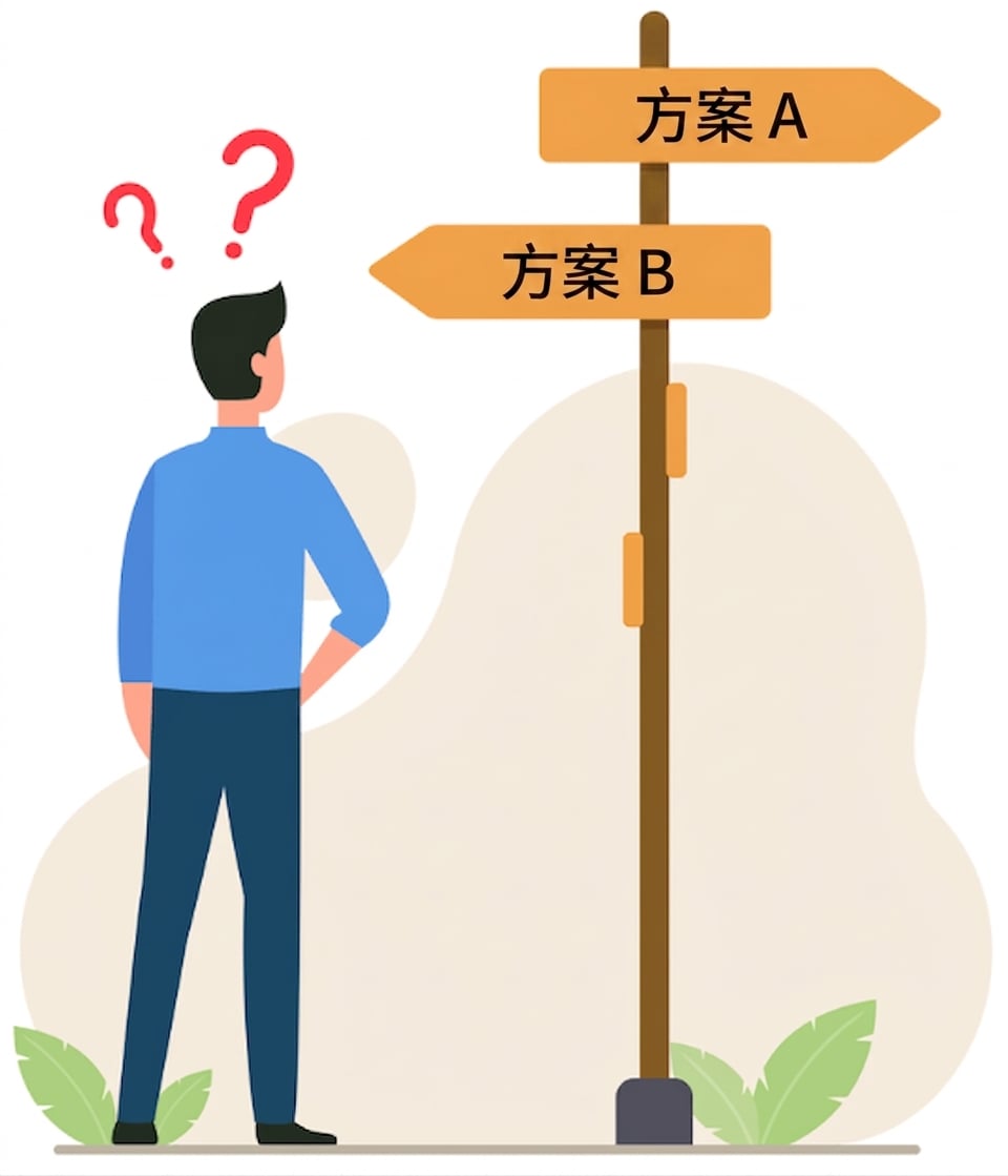 做决定的男子