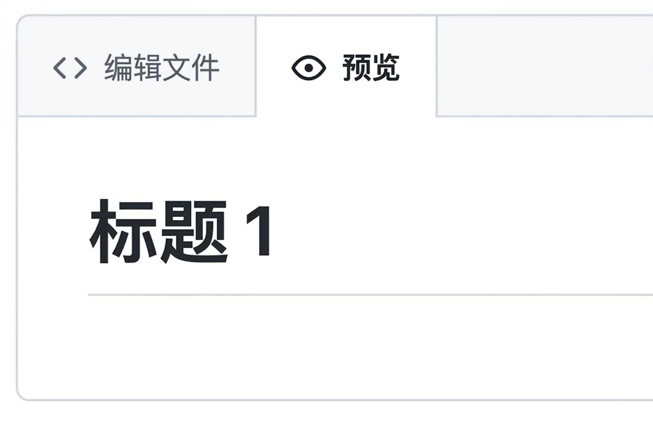 Markdown 预览页视图，显示最大级标题