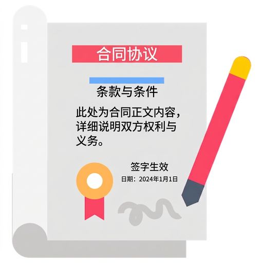 用于勾选合规性的法律文件与钢笔插图。