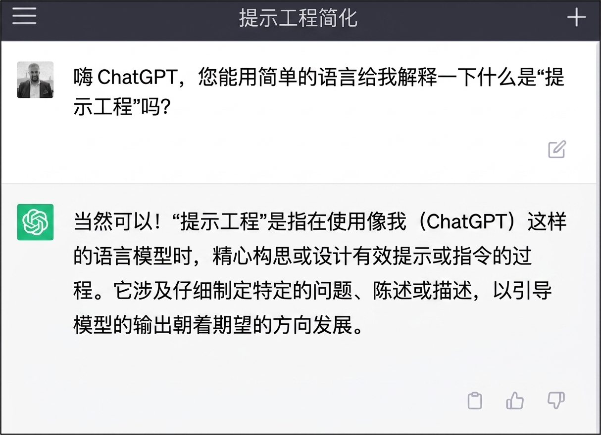 向 ChatGPT 提示