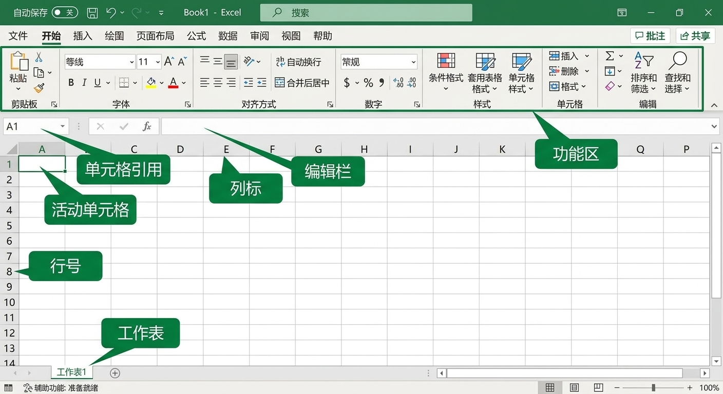 Excel 界面截图
