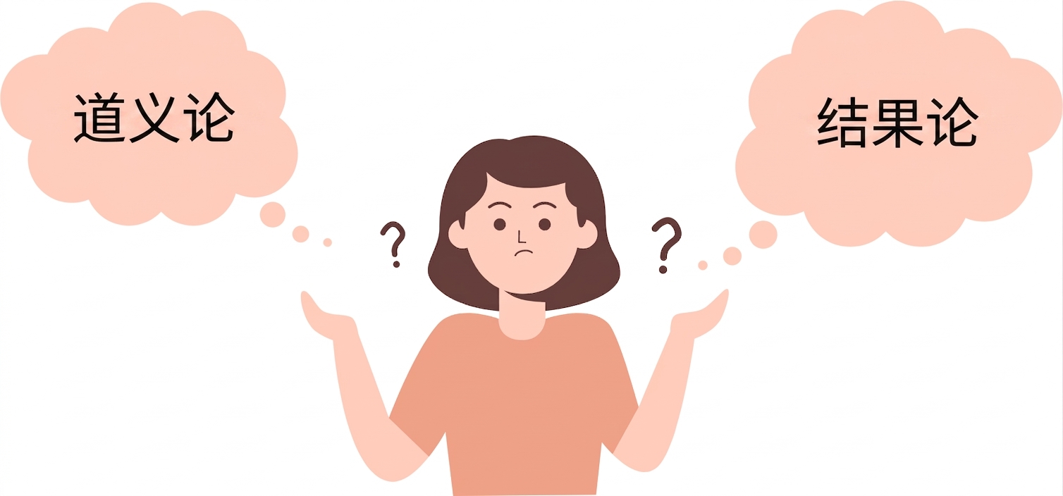 被不同伦理方法弄糊涂的人。