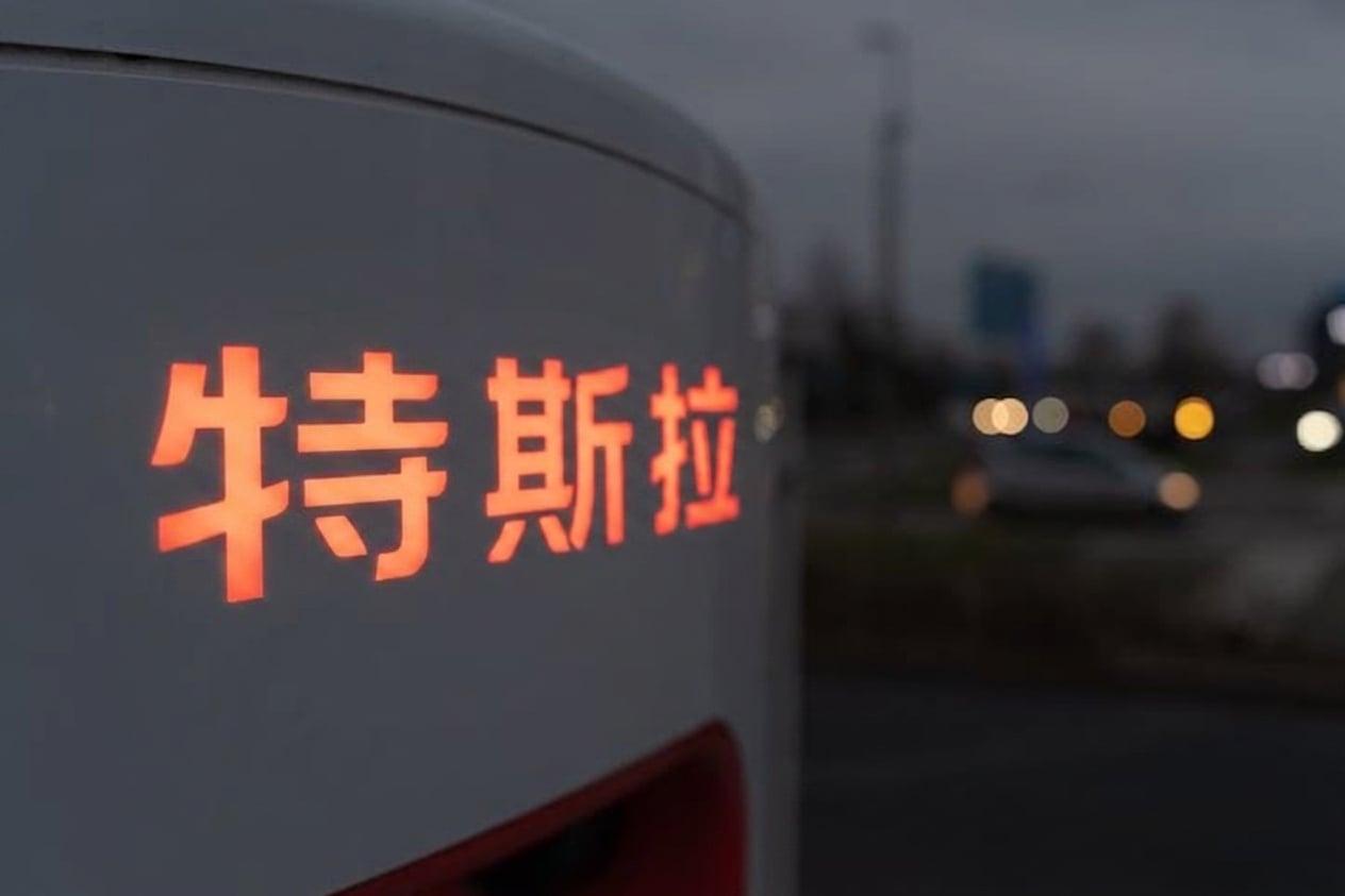 特斯拉标志的图片。