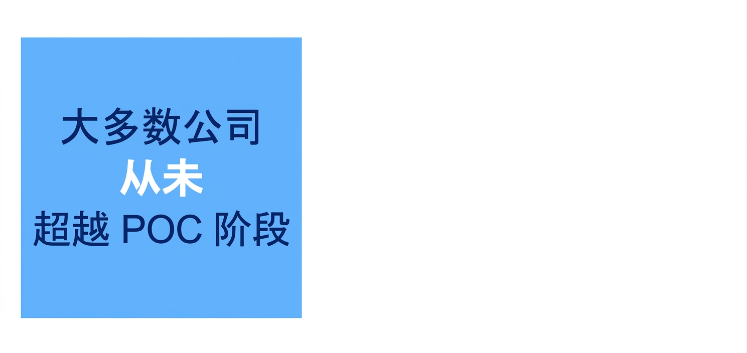 大多数公司从未走出 POC 阶段。