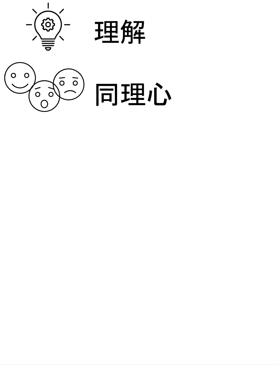 理解。同理心。