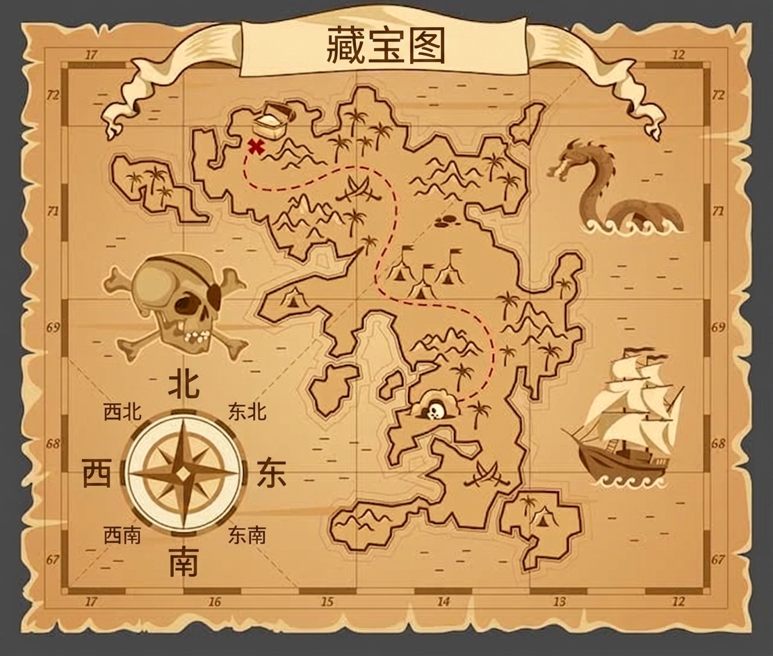藏宝图图示