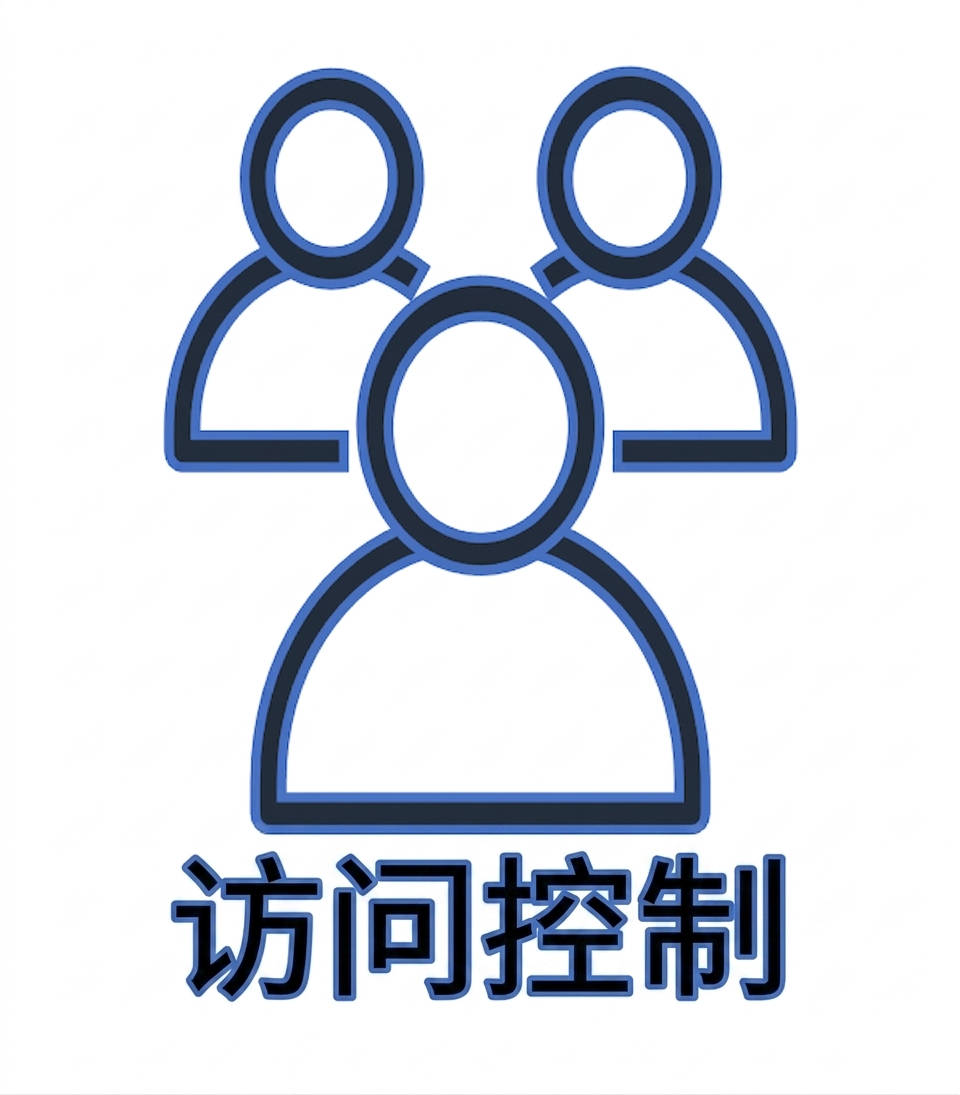 带人物的插画，文字为 access control